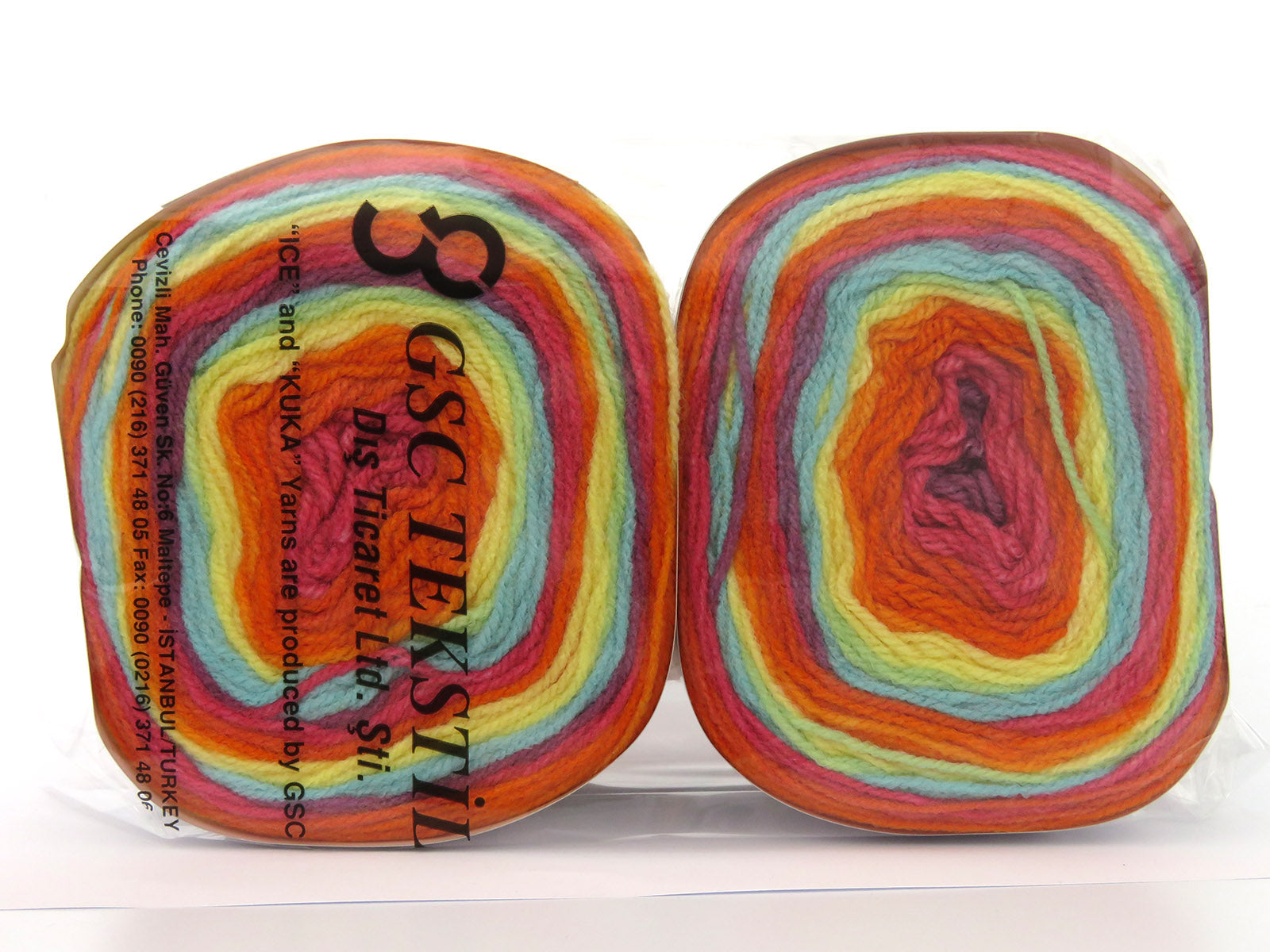 Muffins Orange, Pink, Yellow, Light Turquoise fnt2-80107
