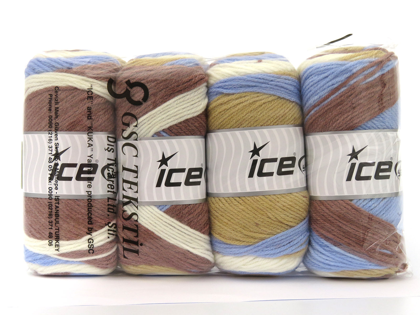 Big Bang Brown Shades, Bluish Lilac, Light Cream fnt2-80115