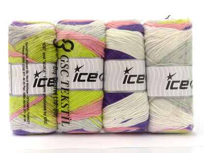 Big Bang Green, Pink, Light Cream, Grey fnt2-80116