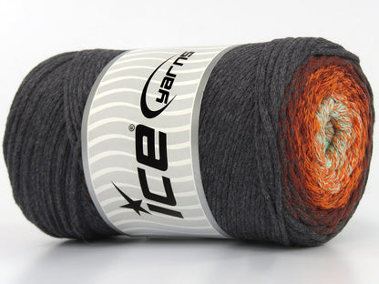 Macrame Cotton Magic Light MintGreen, Orange, Copper, Grey fnt2-80169