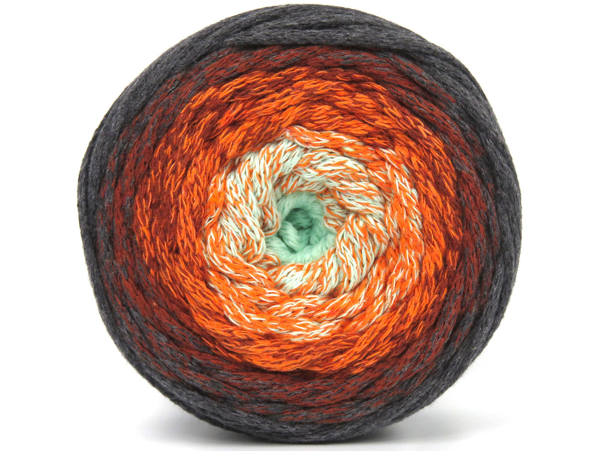 Macrame Cotton Magic Light MintGreen, Orange, Copper, Grey fnt2-80169