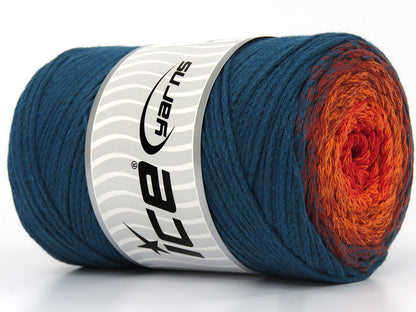 Macrame Cotton Magic Red, Orange, Copper, Teal fnt2-80170