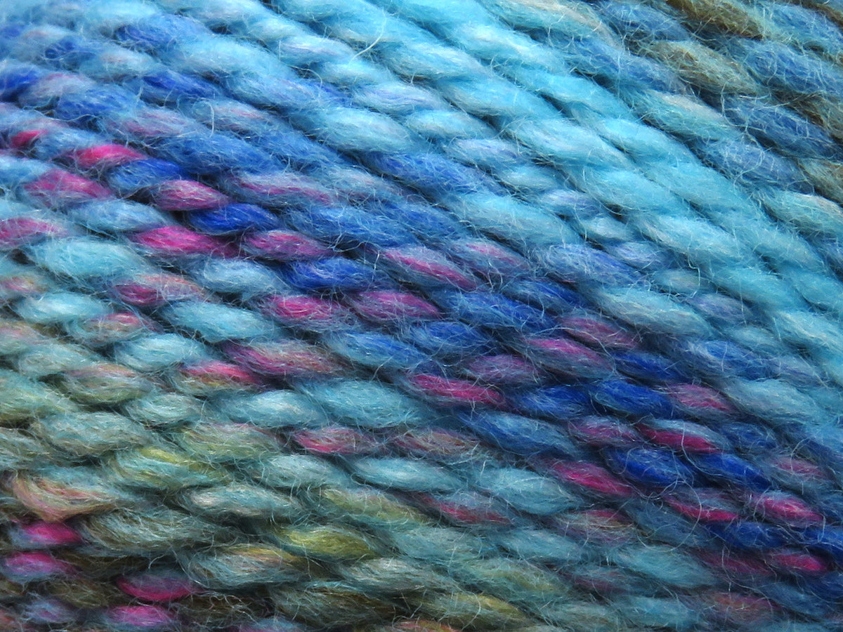 Puzzle Wool Worsted Turquoise, Blue, Pink, Khaki, Red fnt2-80174