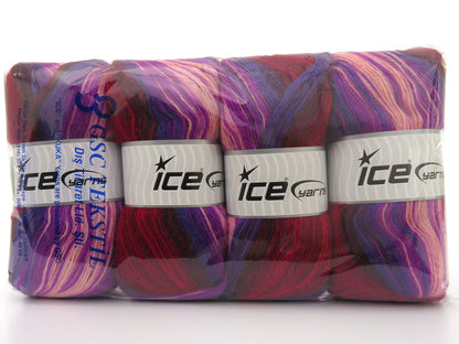 Angora Active Burgundy, Lilac Shades, Salmon, Maroon fnt2-80284