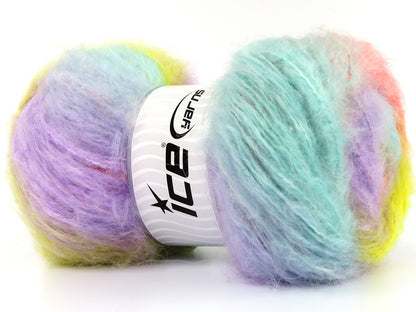 Bella Mohair Lilac, Mint Green, Yellow, Orange fnt2-80288
