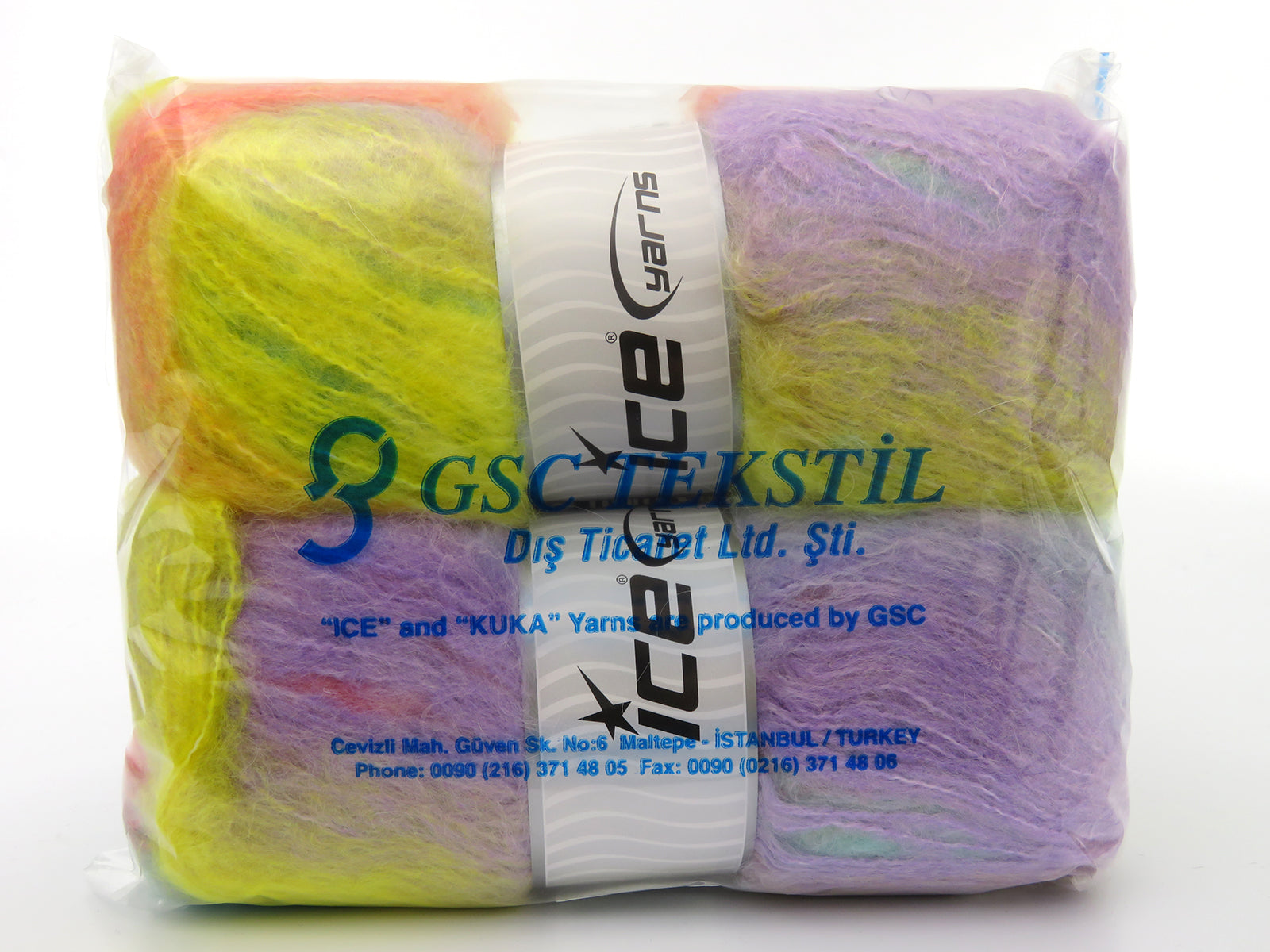 Bella Mohair Lilac, Mint Green, Yellow, Orange fnt2-80288