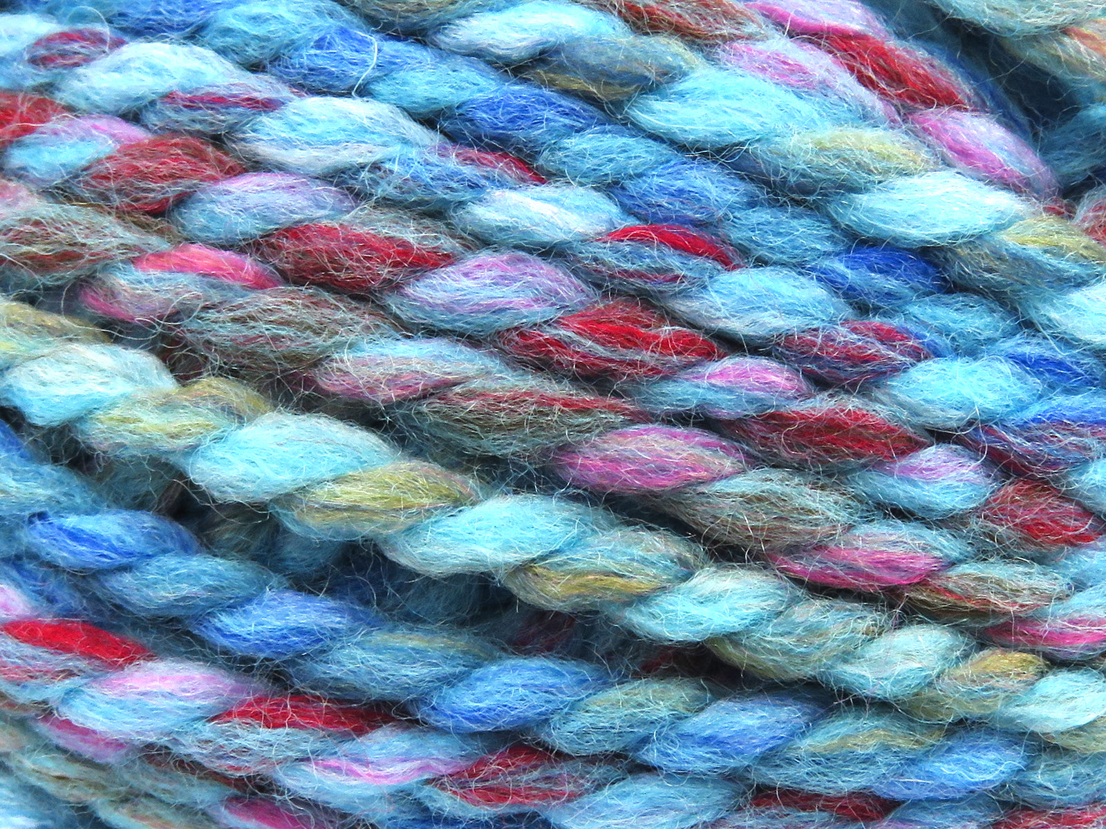Puzzle Wool Chunky Turquoise Shades, Copper, Fuchsia, Camel fnt2-80294