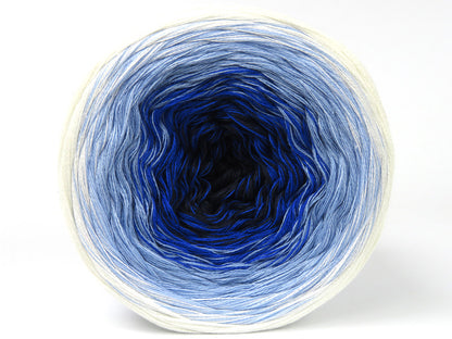 Cakes Cotton Fine Blue Shades, White fnt2-80309