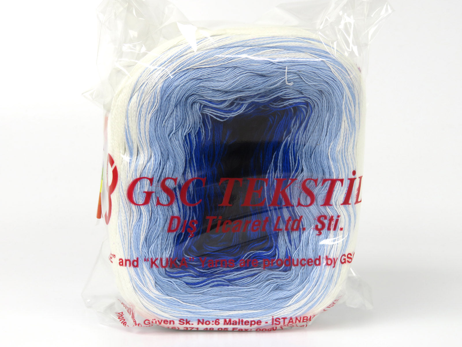 Cakes Cotton Fine Blue Shades, White fnt2-80309