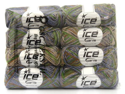 Barbados Blue, Cream, Green, Brown Shades fnt2-80361