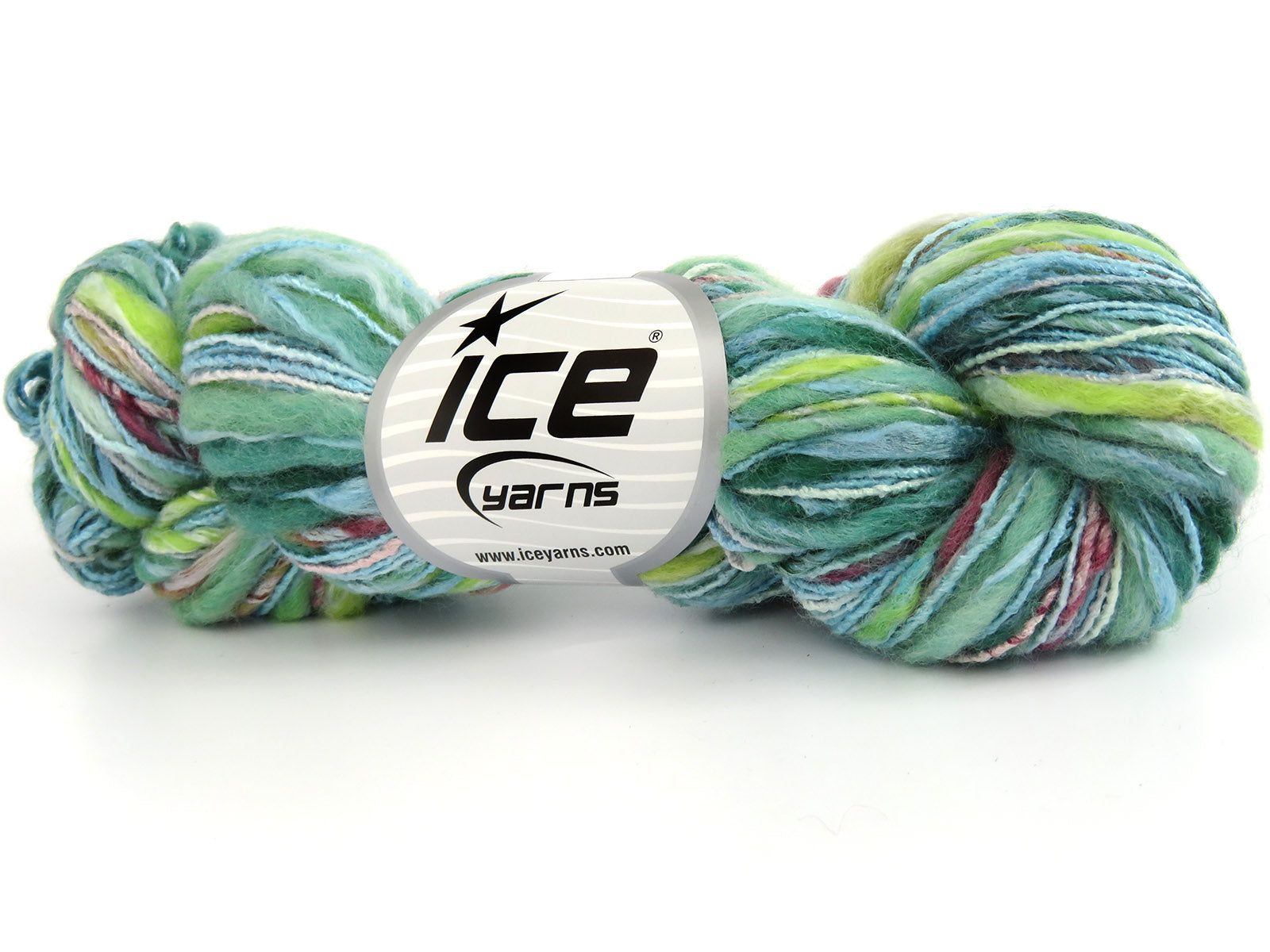 Bamboo Wool Handpaint Green Shades, Pink Shades, Turquoise Sku:fnt2-80391