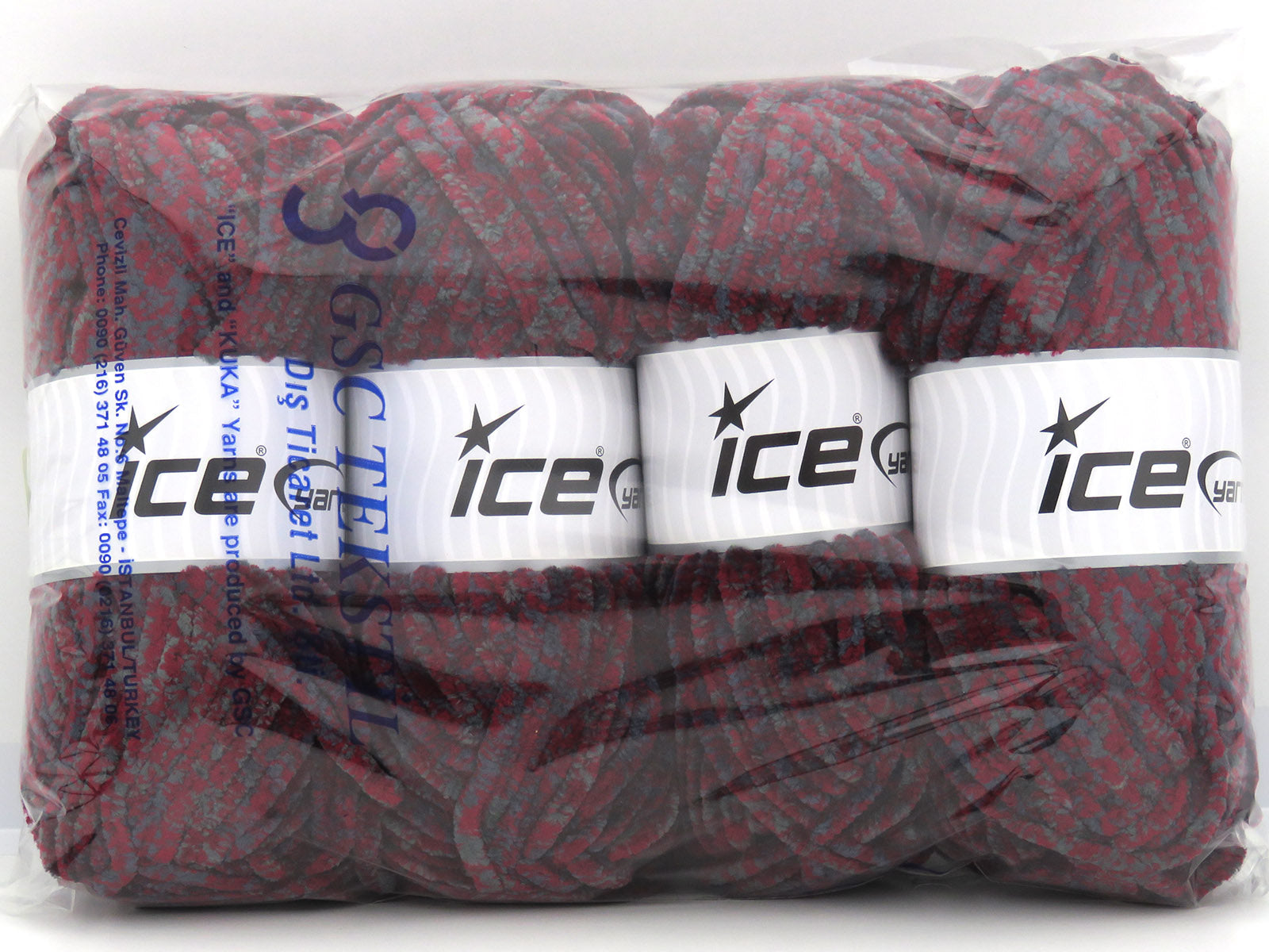 Chenille Safari Burgundy, Grey fnt2-80403