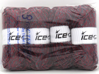Chenille Safari Burgundy, Grey fnt2-80403