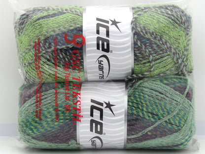 Mosaic Green Shades, Turquoise, Maroon fnt2-80409