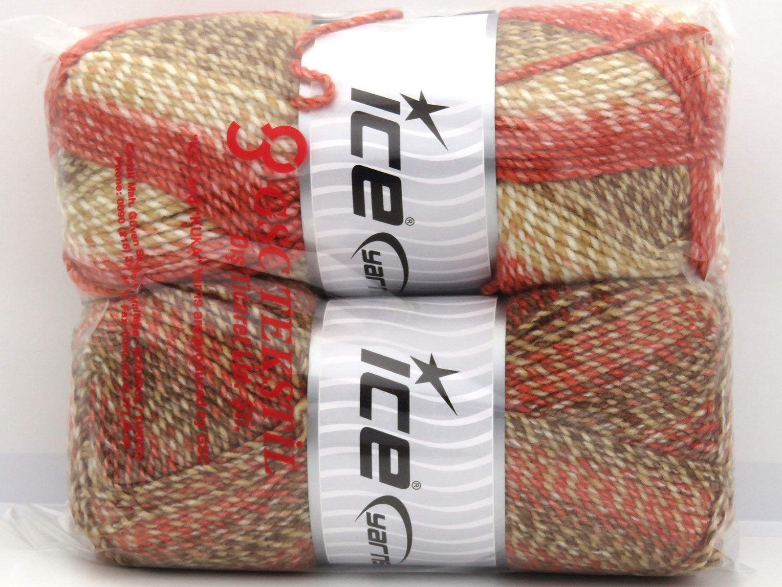 Mosaic Salmon Shades, Brown Shades, Cream fnt2-80413