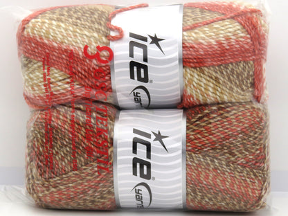 Mosaic Salmon Shades, Brown Shades, Cream fnt2-80413