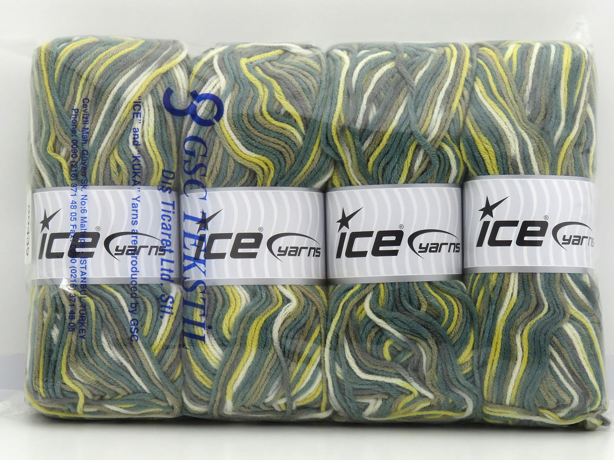 Party Green Shades, Yellow, Cream fnt2-80439