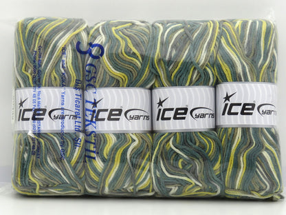 Party Green Shades, Yellow, Cream fnt2-80439