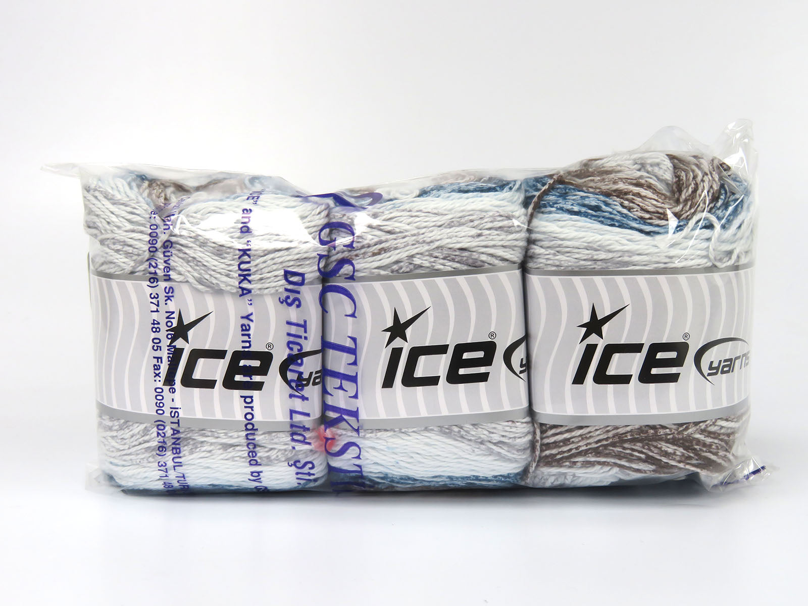 Cakes Cotton Royal White, Brown, Turquoise fnt2-80472