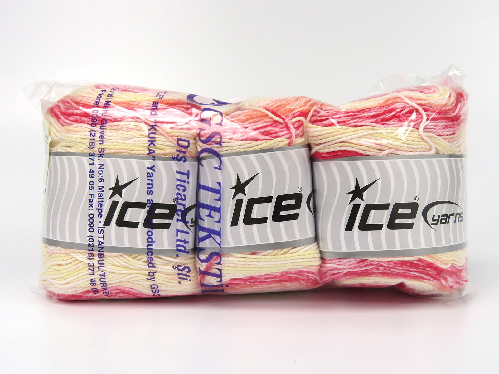 Cakes Cotton Royal White, Light Yellow, Light Pink, Red, Orange fnt2-80474