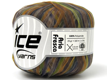 Aria Fresca Brown Shades, Gold, Green, Orange fnt2-80723