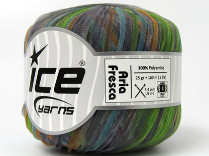 Aria Fresca Green, Grey, Orange, Turquoise fnt2-80724