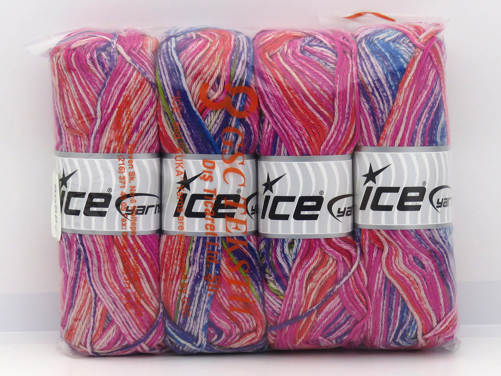 Noble Cotton Print Fuchsia, Blue, Red, Green, Purple fnt2-80889