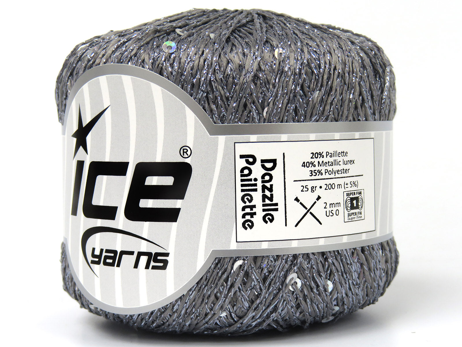 Dazzle Paillette Grey, Iridescent fnt2-80900