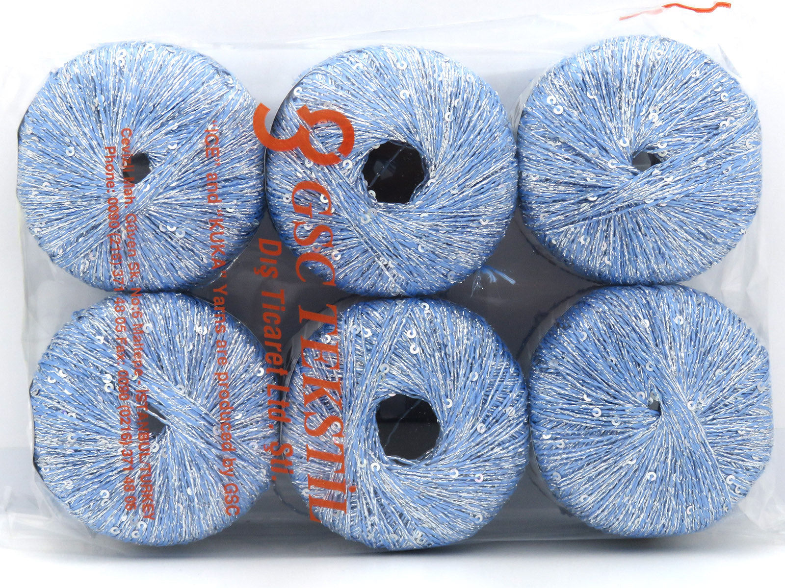 Dazzle Paillette Baby Blue, Silver fnt2-80901