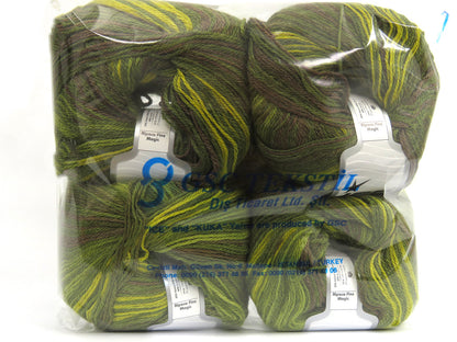 Alpaca Fine Magic Green Shades Sku:fnt2-81204