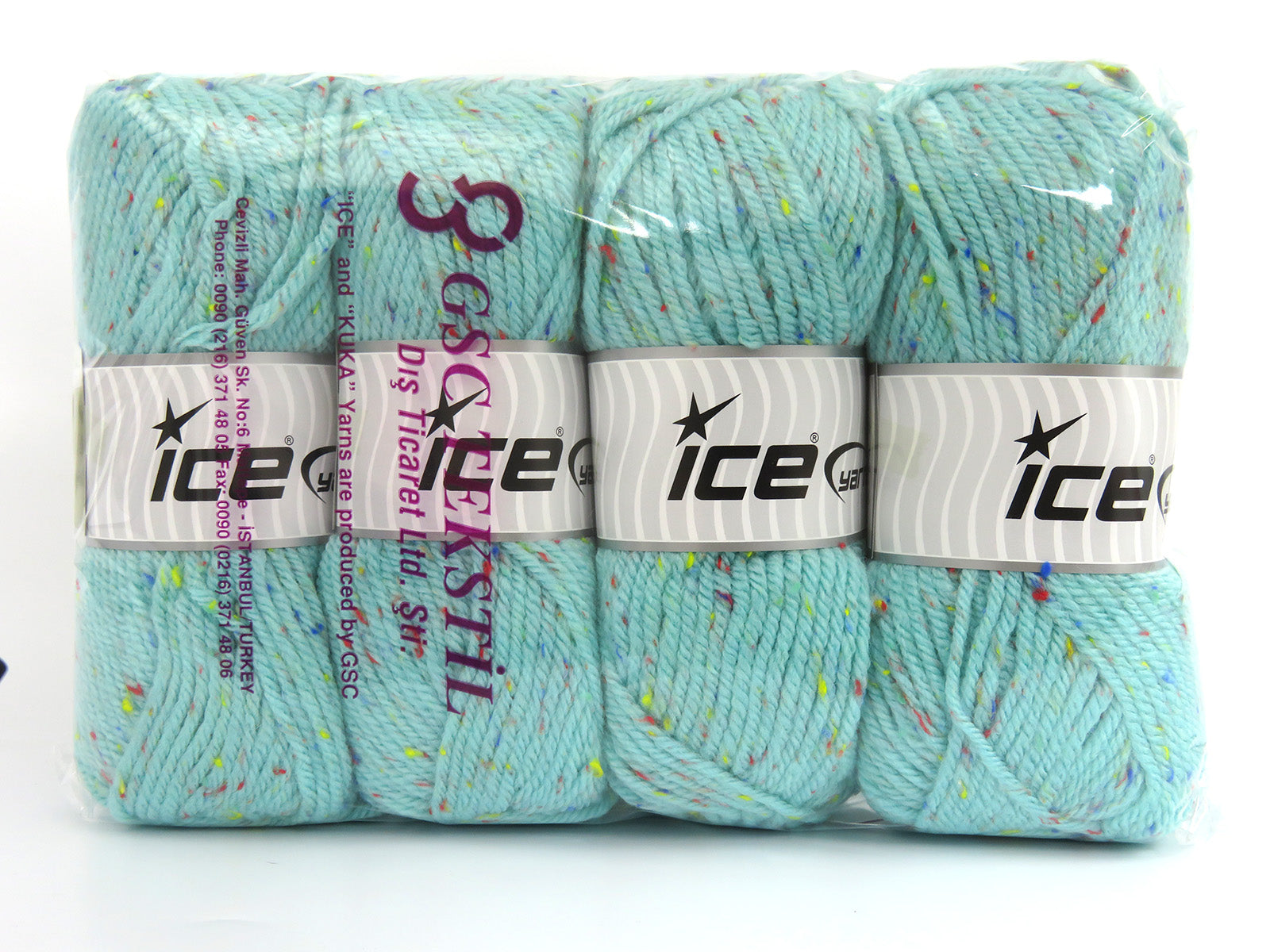 Wool Tweed Superbulky Mint Green fnt2-81208