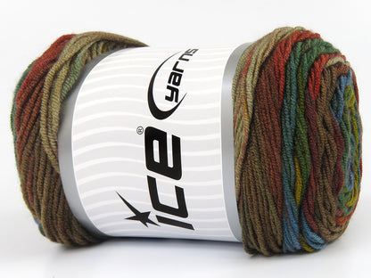 Baby Dream Batik Brown, Gold, Green, Copper, Turquoise fnt2-81215