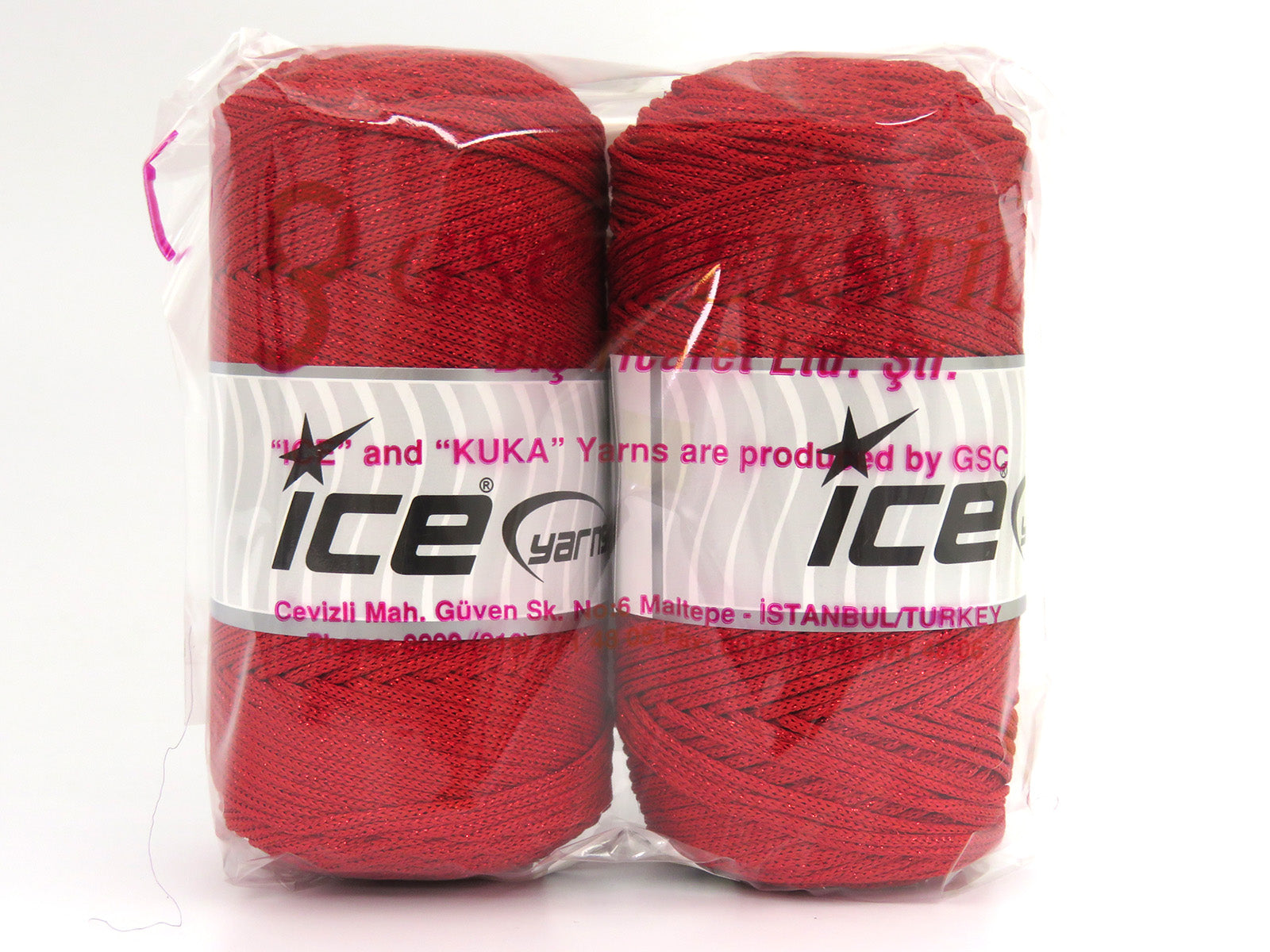 Macrame Bulky Glitz Red fnt2-81226