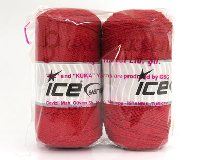 Macrame Bulky Glitz Red fnt2-81226