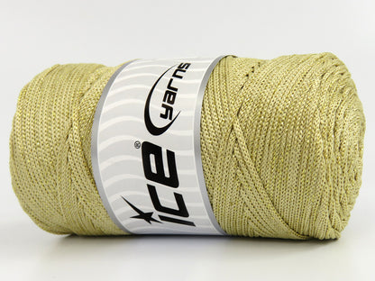 Macrame Bulky Glitz Cream, Gold fnt2-81229