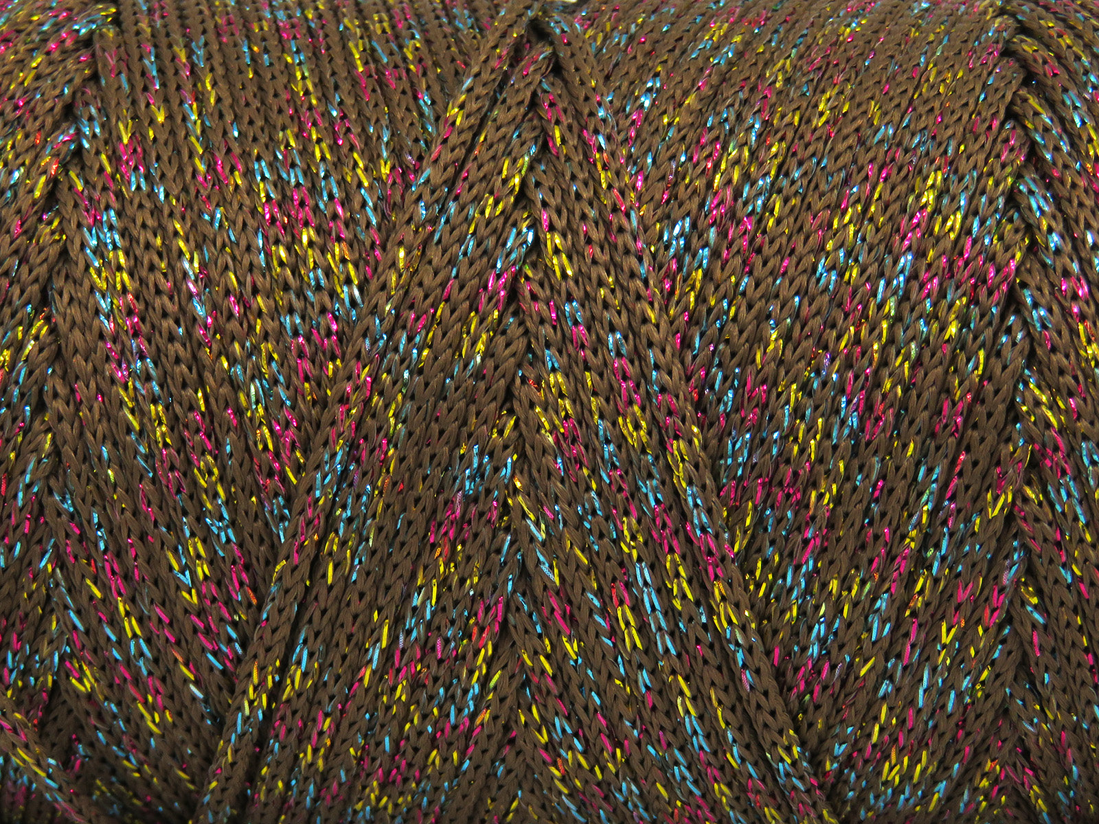 Macrame Bulky Glitz Multi Brown, Irridescent fnt2-81235