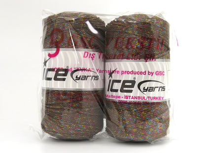 Macrame Bulky Glitz Multi Brown, Irridescent fnt2-81235