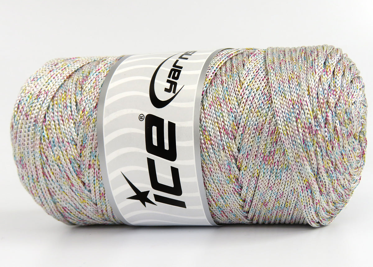 Macrame Bulky Glitz Multi Ecru, Irridescent fnt2-81236
