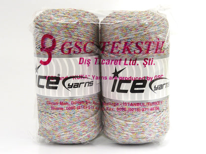 Macrame Bulky Glitz Multi Ecru, Irridescent fnt2-81236