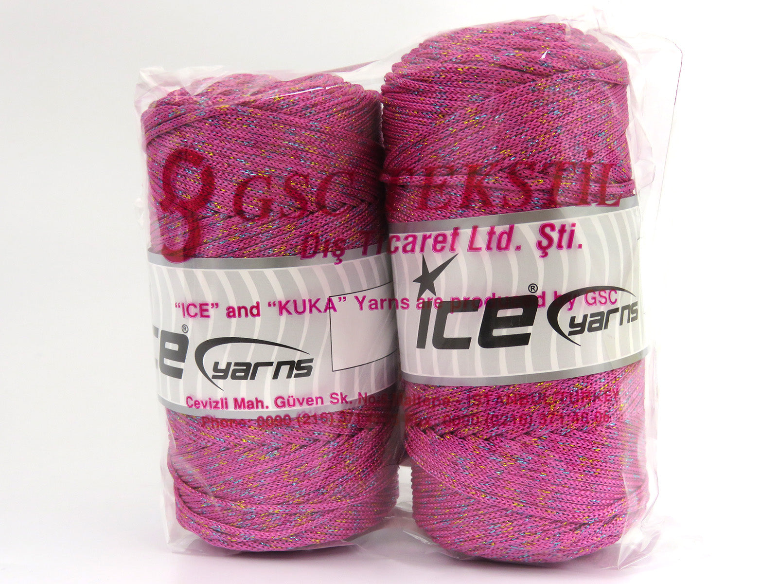 Macrame Bulky Glitz Multi Pink, Irridescent fnt2-81237