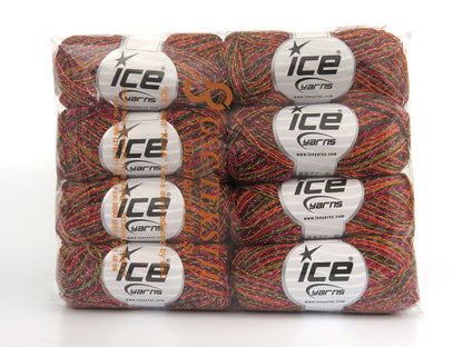 Summer Rose Glitz Orange, Red, Burgundy, Brown Shades fnt2-81249