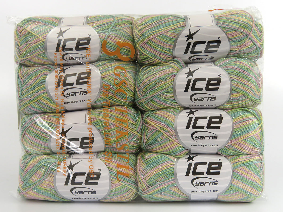 Summer Rose Glitz Yellow, Green, Pink fnt2-81255