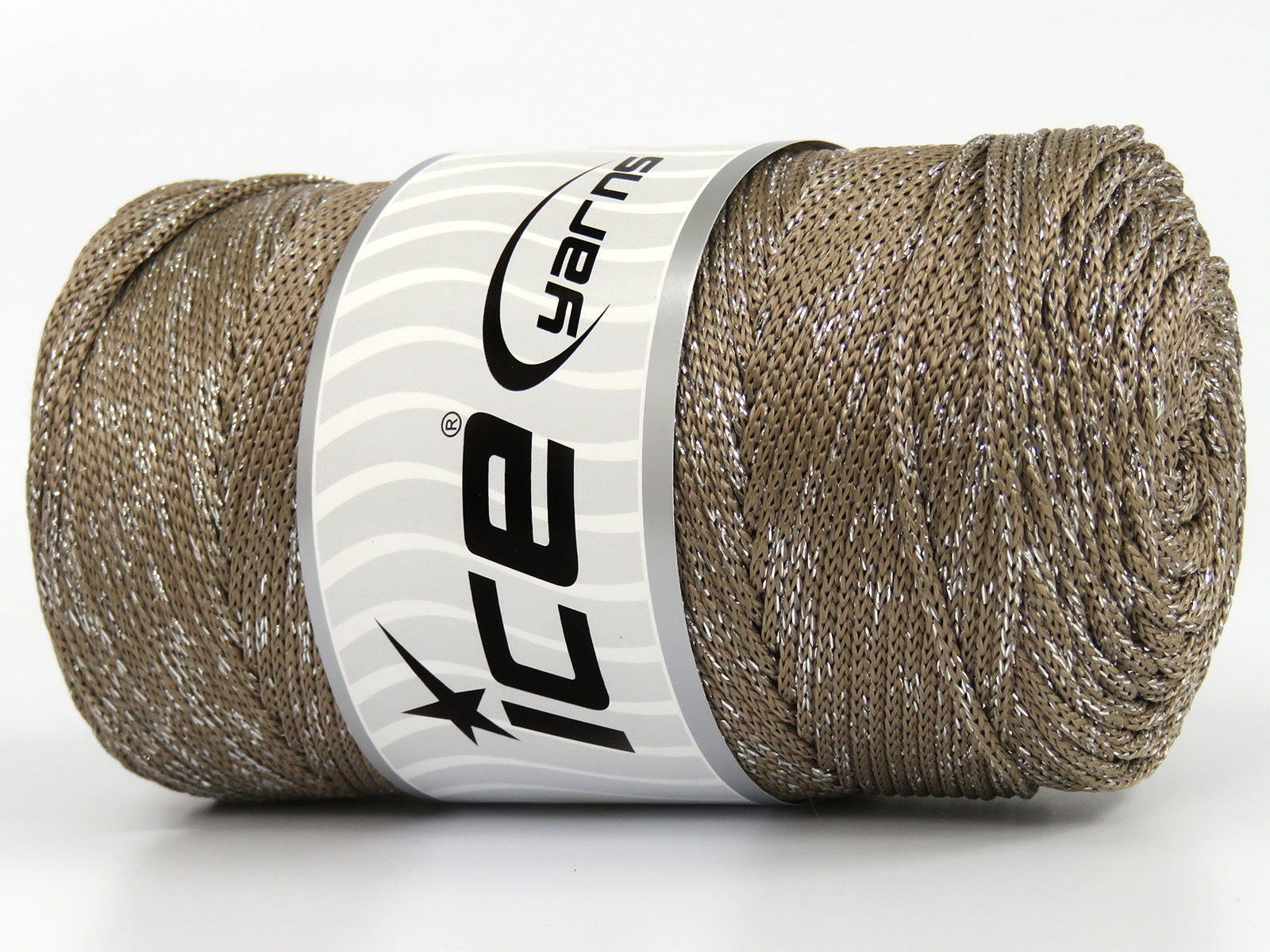 Macrame Bulky Glitz Dark Camel, Gold fnt2-81304