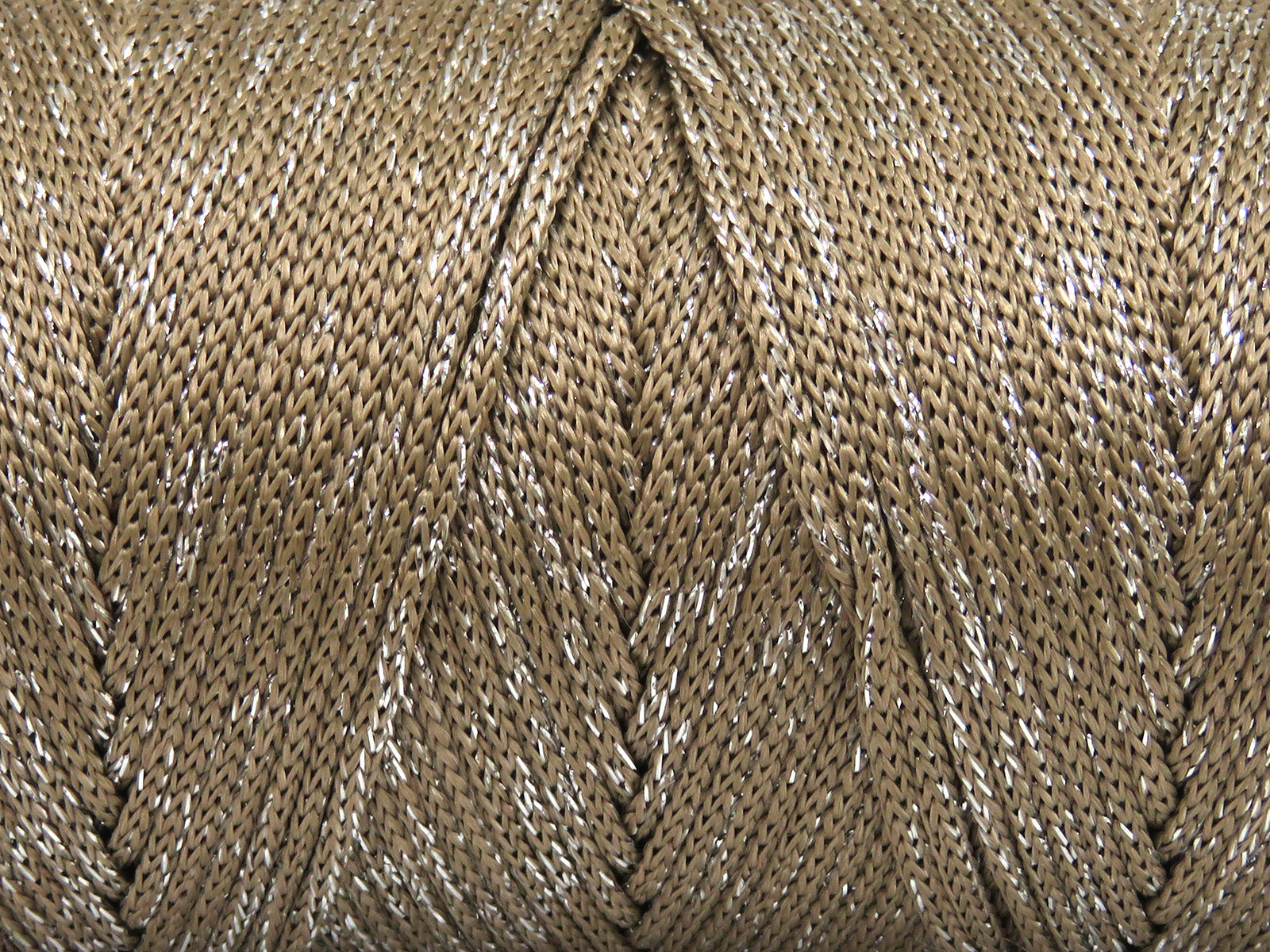 Macrame Bulky Glitz Dark Camel, Gold fnt2-81304