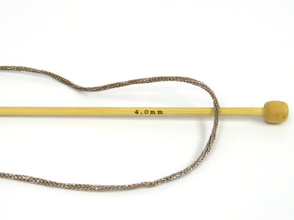 Macrame Bulky Glitz Dark Camel, Gold fnt2-81304
