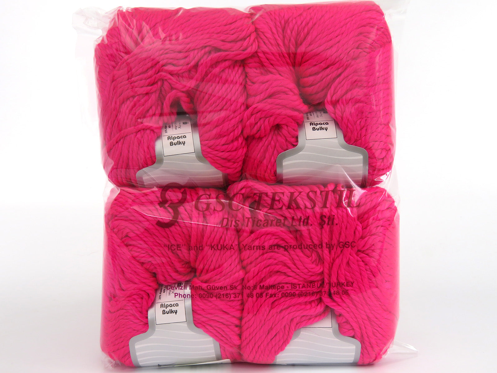 Alpaca Bulky Neon Pink Sku:fnt2-81331