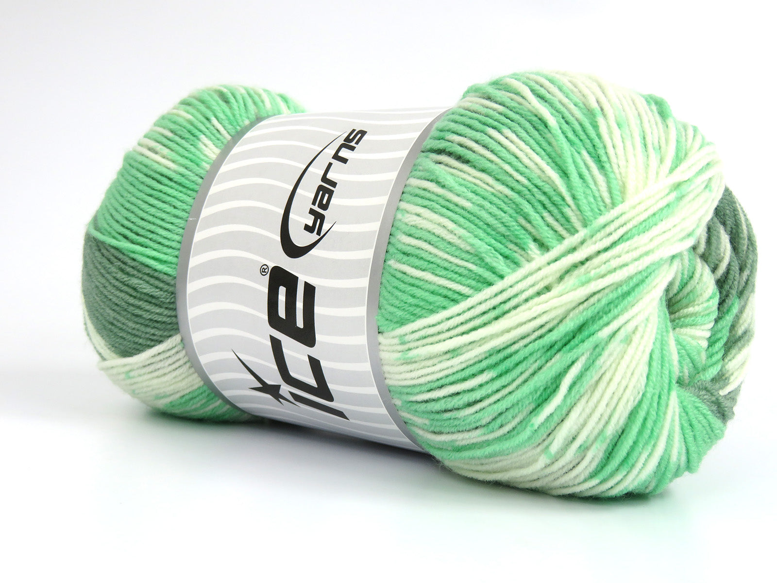 Jacquard Wool Green Shades, Cream fnt2-81368