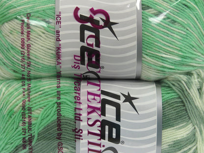 Jacquard Wool Green Shades, Cream fnt2-81368