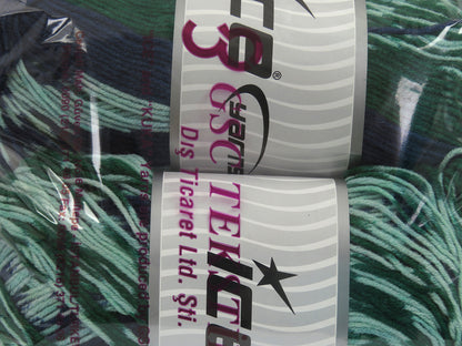 Jacquard Wool Green Shades, Navy fnt2-81369