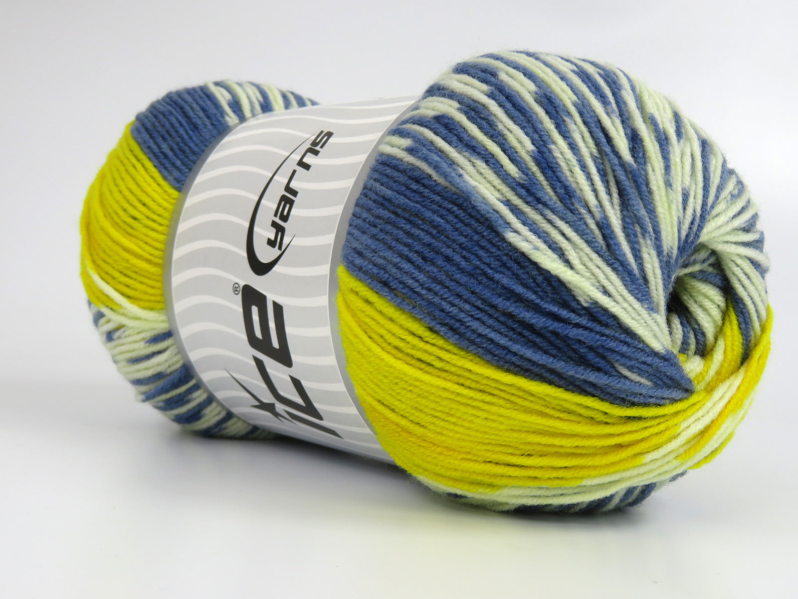 Jacquard Wool Yellow Shades, Blue fnt2-81370